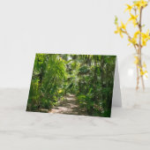 Carte Forêt | Tropical Rainforest Tulum Mexique (Fleur jaune)
