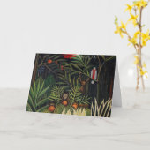 Carte Forêt tropicale avec singes par Henri Rousseau (Fleur jaune)