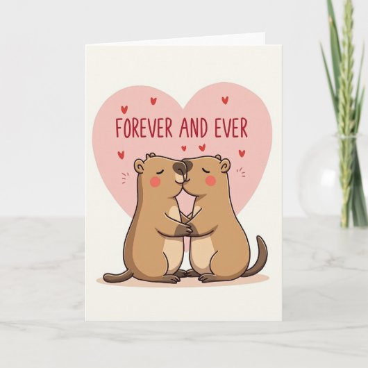 Carte Forever And Ever Groundhog Love Card (Devant)