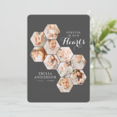 Carte Forever Hearts Memorial Modern 10 Photos Card (Debout devant)