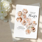 Carte Forever Hearts Memorial Modern 10 Photos Card