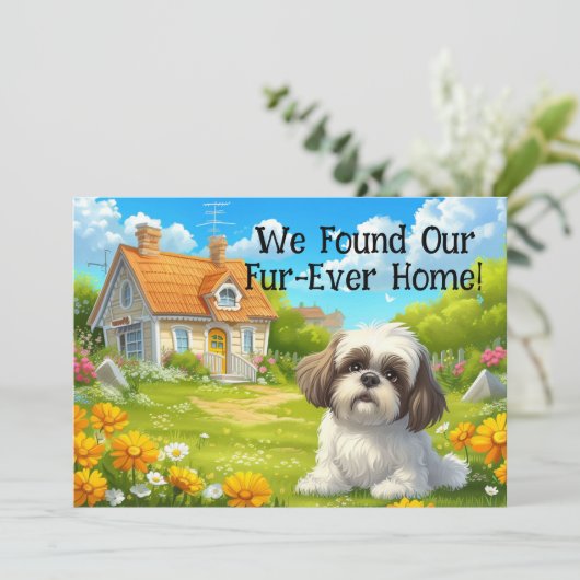 Carte Forever Home Funny New Address Moving Card (Debout devant)