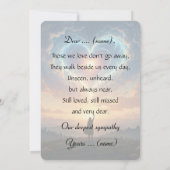 Carte Forever in my heart! Heart and clouds, custom  (Dos)