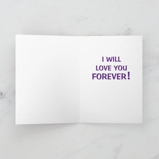 CARTE FOREVER LOVE (Intérieur)