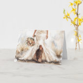 Carte Forever Love for the Boots and Heart Bride (Fleur jaune)