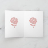 Carte Forever Rose Message Expressing Romantic Wishes (Intérieur)
