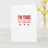 Carte Forever Yours No Refunds (Fleur jaune)