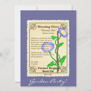 Carte Forfait de semences de gloire du matin