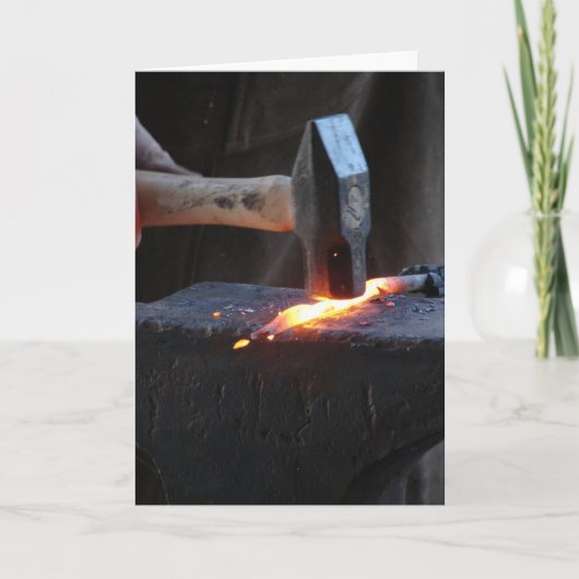 Carte Forgeron au travail (Devant)