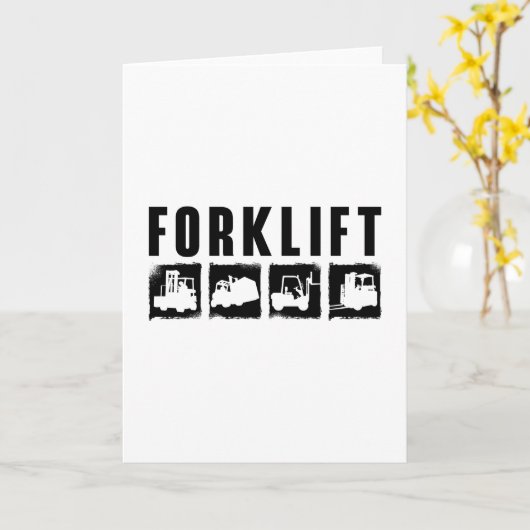 Carte Forklift Quota Forclift Operator Driver Worker (Fleur jaune)