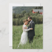 Carte Formal Floral Monogram Crest Wedding (Dos)