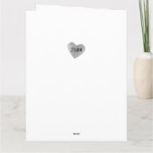 Carte Forme cardiaque 18 Collage photo Anniversaire du M (Dos)