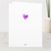 Carte Forme cardiaque 18 Collage photo Anniversaire du M (Dos)