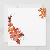 Carte Forme cardiaque Cadre photo floral (Dos)