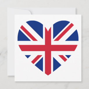 Carte Forme cardiaque Union Jack