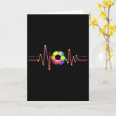 Carte Forme d'onde de balle de foot (Fleur jaune)