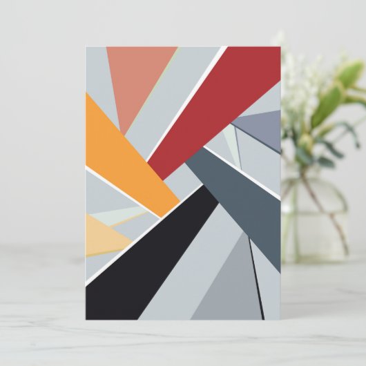 Carte Forme géométrique Abstraite 2 (Debout devant)