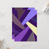 Carte Forme géométrique Abstraite 5 (Devant/Arrière en situation)