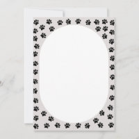 Forme ovale des Empreintes de pattes de chien