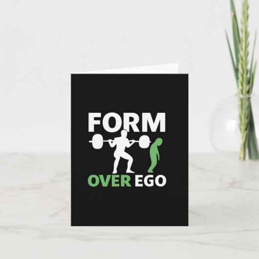 Carte Forme Sur Ego Gym Poids Bodybuilding Conception (Devant)