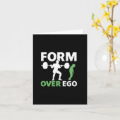 Carte Forme Sur Ego Gym Poids Bodybuilding Conception (Fleur jaune)