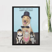 Carte Formellement vous souhaitant le joyeux (Devant)