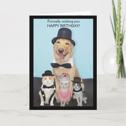 Carte Formellement vous souhaitant le joyeux (Devant)