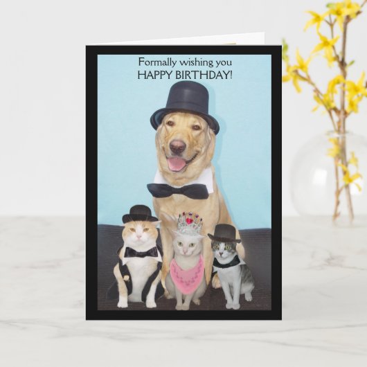 Carte Formellement vous souhaitant le joyeux (Fleur jaune)