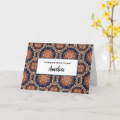 Carte Formes de fleurs et d'étoiles Diplôme décoratif (Fleur jaune)