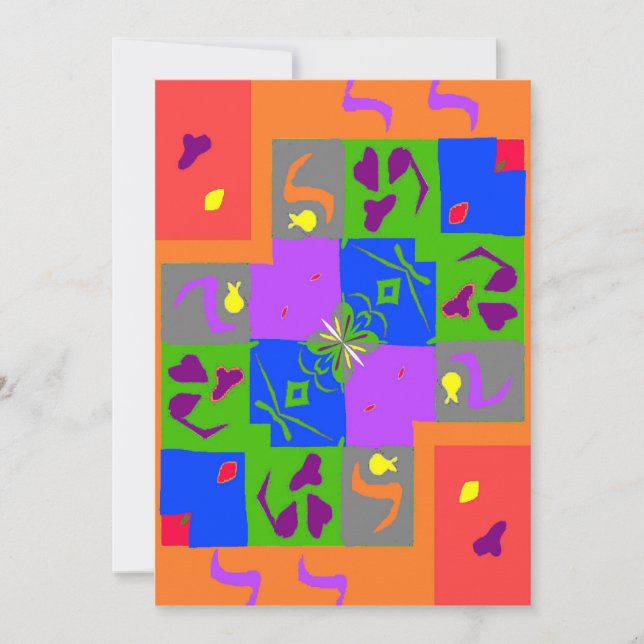 Carte Formes de style Matisse (Devant)