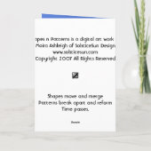 Carte Formes en Motif (Dos)