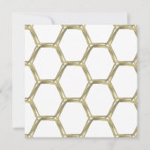 Carte Formes Géométriques Or Enregistrer Les Dates Photo (Dos)