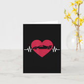 Carte Formule de course automobile Battement de coeur Sa (Fleur jaune)