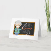 Carte Formule EMC2 du professeur de sciences (Devant)