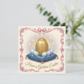 Carte Formule fantaisiste de joyeuses Pâques (Debout devant)