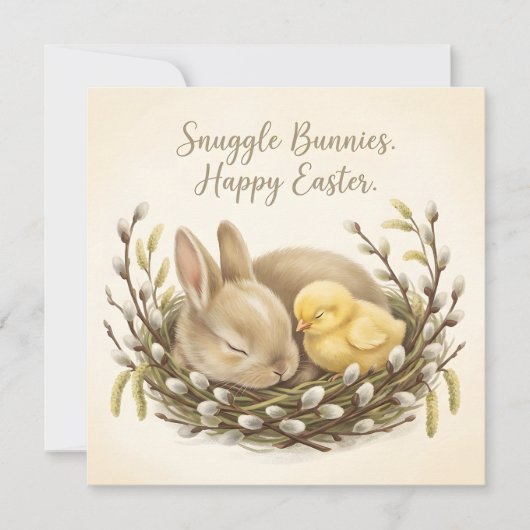 Carte Formule fantaisiste de Joyeuses Pâques (Devant)