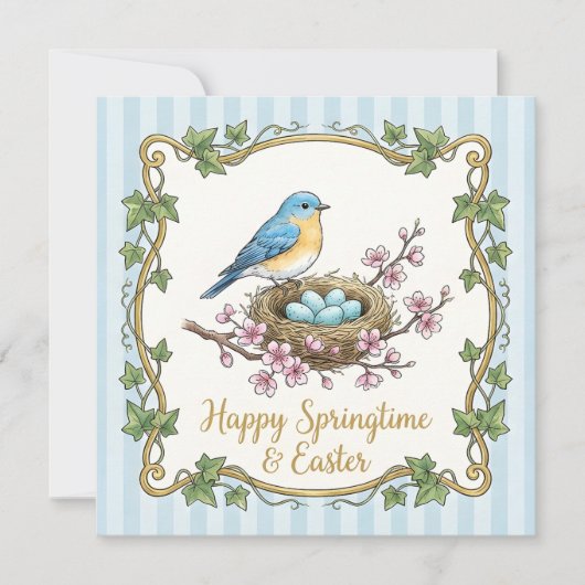 Carte Formule fantaisiste de Joyeuses Pâques (Devant)