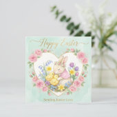 Carte Formule fantaisiste de Joyeuses Pâques (Debout devant)