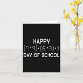 Carte Formule Math 100 Jours De L'École Math Professeur  (Fleur jaune)