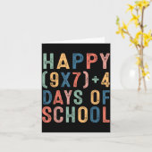 Carte Formule Mathématique 67 Jours D'école Prof De Math (Fleur jaune)