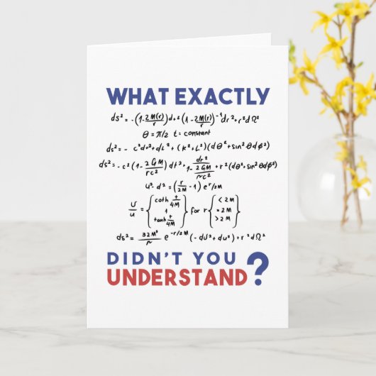 Carte Formule physique : blague (Fleur jaune)