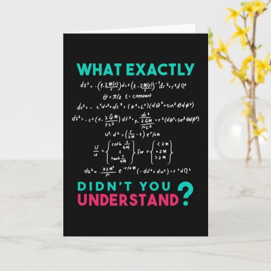 Carte Formule physique : blague (Fleur jaune)