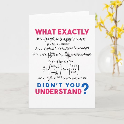 Carte Formule physique : blague (Fleur jaune)