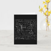 Carte Formule quadratique de mathématiques drôles Problè (Fleur jaune)
