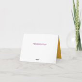 Carte Forrest du Ca de salutation vide du nord-ouest (Dos)