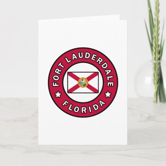 Carte Fort Lauderdale Floride (Devant)