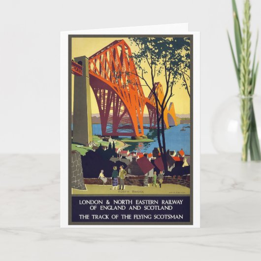 Carte Forth Bridge - Poster Vintage voyage Art (Devant)