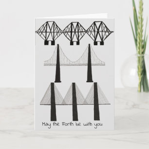 Carte Forth bridges card