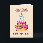Carte Foster Daughter 3e Birthday, 3 on Sweet Pink Cake<br><div class="desc">Bientôt,  ça arrivera. Votre belle et douce fille adoptive aura trois ans. Il vaut mieux envoyer cette carte sucrée pour rendre ce jour sucré beaucoup plus doux pour elle. Salue-la un heureux 3ème anniversaire.</div>