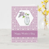 Carte Foster Maman Fête des mères Lilacs dans Vase (Fleur jaune)